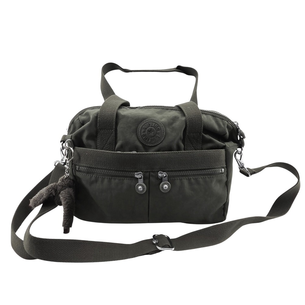 Kipling Klara Green Satchel Cross Body - Size 12x8x6